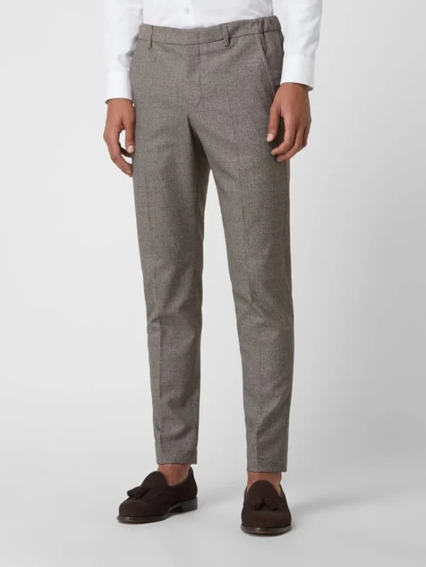 Budget ? Pierre Cardin Anzughose Mit Stretch-Anteil Modell ‘Rick’ – Aubergine Meliert ? 5