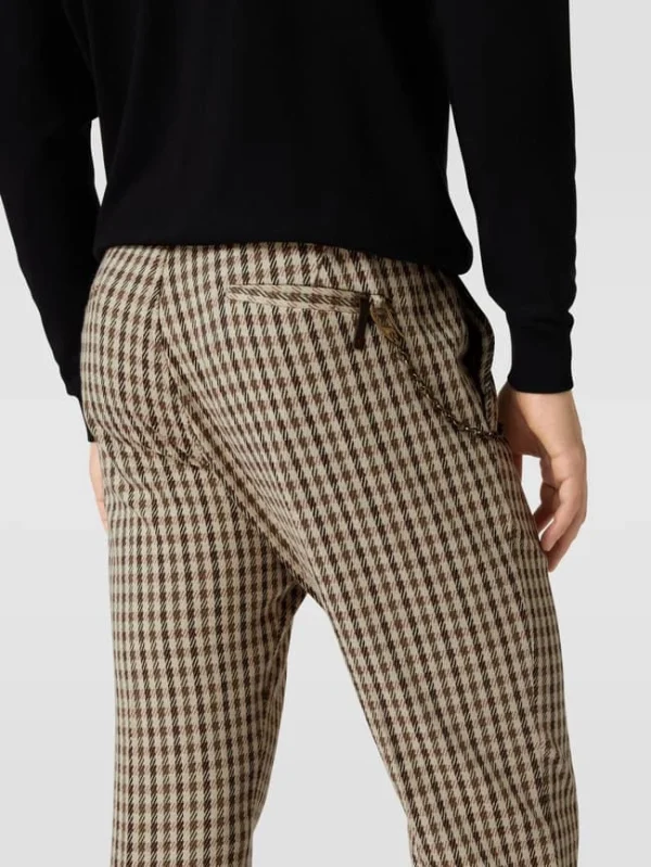 Großhandel ? Cinque Slim Fit Bundfaltenhose Mit Karomuster Modell ‘CiSand’ – Sand ✨ 4
