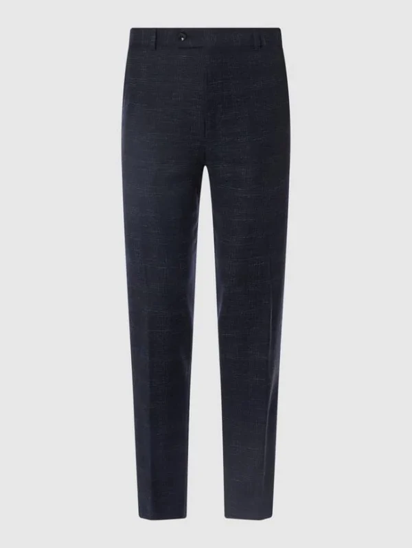 Bestpreis ? Strellson Slim Fit Anzughose Mit Leinen-Anteil Modell ‘Till’ – Marineblau ? 3