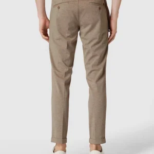 Aktion ? CG – Club Of Gents Stoffhose Mit Hahnentrittmuster – Beige ? 15