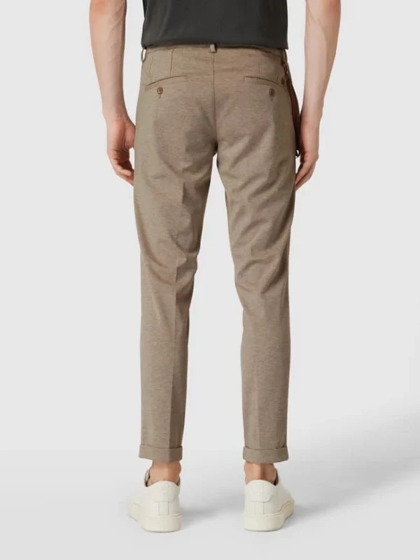 Aktion ? CG – Club Of Gents Stoffhose Mit Hahnentrittmuster – Beige ? 6