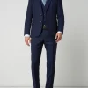 Blitzangebot ? BOSS Slim Fit 2-Knopf-Sakko Aus Schurwolle Modell ‘Huge’ – Blau ? 16