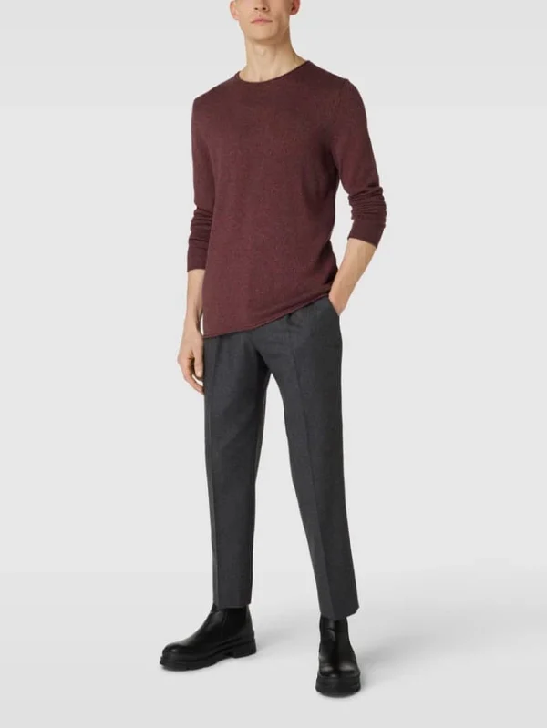Bestes Angebot ? Gant Slim Fit Anzughose Mit Bundfalten Modell ‘Flanell Suit Pants’ – Anthrazit Meliert ? 1
