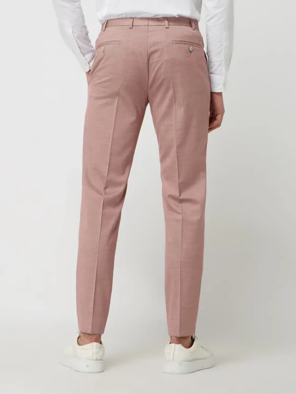 Neu ? DIGEL Slim Fit Anzughose Mit Stretch-Anteil Modell ‘Franco’ – Altrosa ? 6
