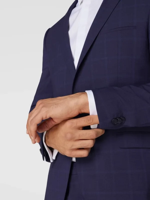 Beste Bewertungen von ? HUGO Extra Slim Fit 2-Knopf-Sakko Mit Karomuster Modell ‘Arti’ – Royalblau ? 4