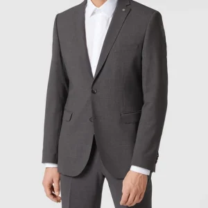 Bestpreis ? CG – Club Of Gents Slim Fit 2-Knopf-Sakko Mit Pattentaschen Modell ‘Caden’ – Dunkelgrau ⭐ 13