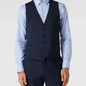 Budget ? BOSS Weste Mit Paspeltaschen Modell ‘Huge Vest’ – Blau ? 13