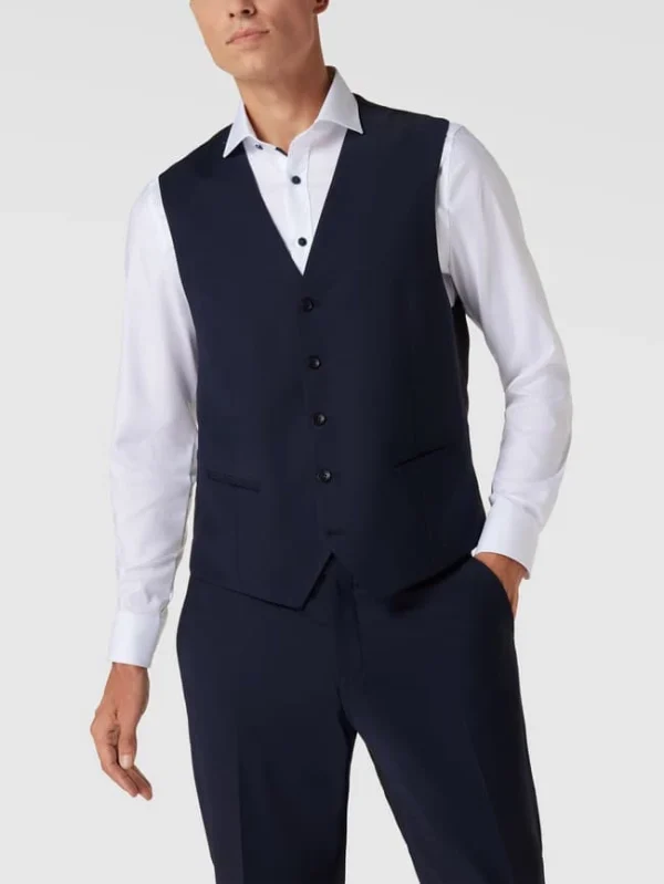 Bester Verkauf ? CG – Club Of Gents Weste Mit Leistentaschen Modell ‘Carlto’ – Royalblau ✔️ 5
