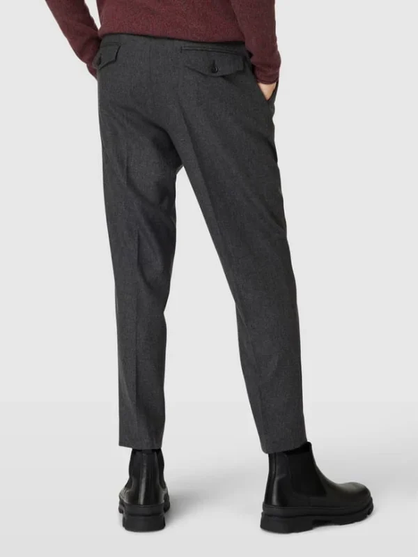 Bestes Angebot ? Gant Slim Fit Anzughose Mit Bundfalten Modell ‘Flanell Suit Pants’ – Anthrazit Meliert ? 6