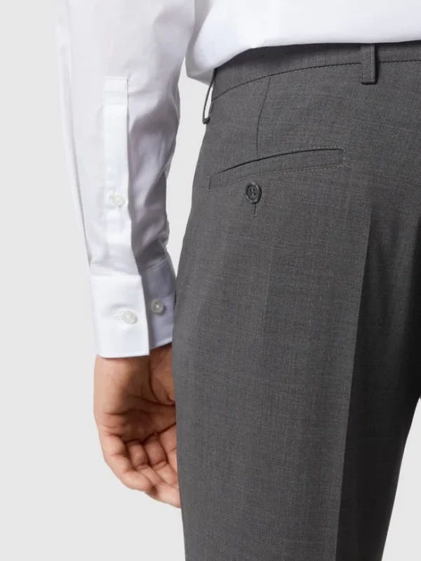 Rabatt ? CG – Club Of Gents Slim Fit Anzughose Aus Jersey Modell ‘Cedric’ – Dunkelgrau ⭐ 4