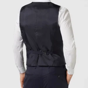 Blitzangebot ? JOOP! Collection Slim Fit Weste Mit Webstruktur Modell ‘White’ – Marineblau ❤️ 15