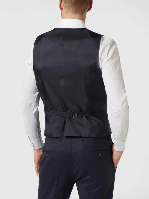 Blitzangebot ? JOOP! Collection Slim Fit Weste Mit Webstruktur Modell ‘White’ – Marineblau ❤️ 6