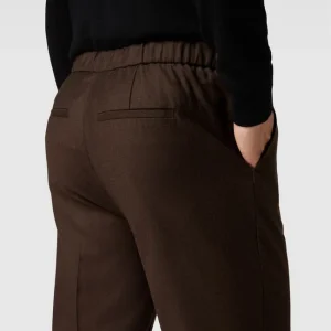 Schlussverkauf ? THE KOOPLES Anzugshose Mit Bügelfalten Modell ‘PANTALON SEUL’ – Mittelbraun ? 11