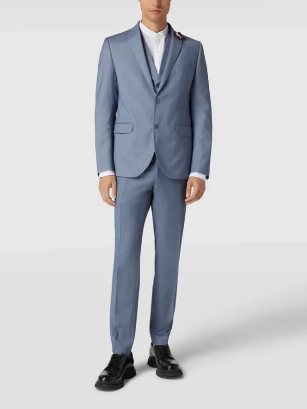 Neu ? CG – Club Of Gents Slim Fit Anzughose Mit Stretch-Anteil – Hellblau ? 1