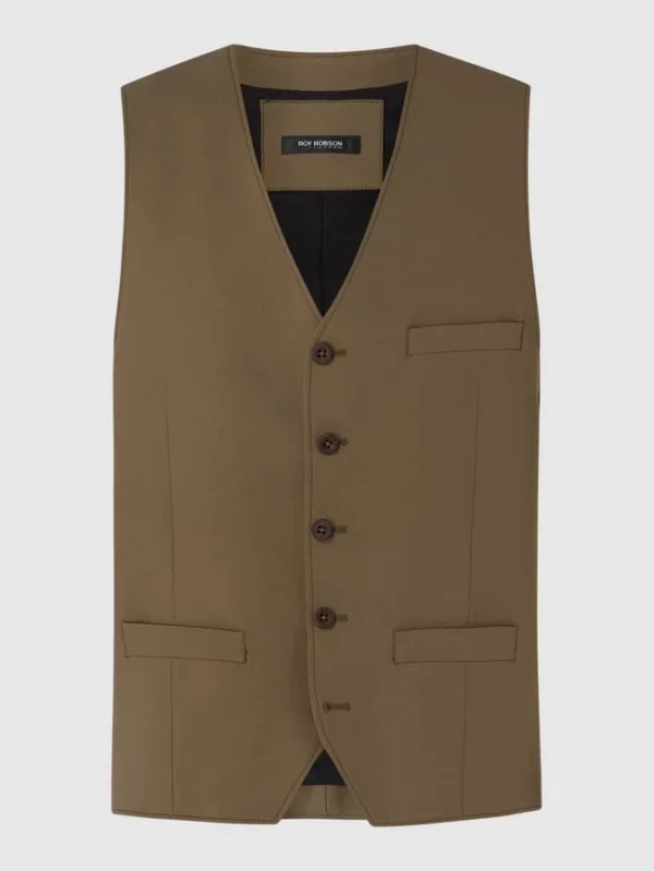 Brandneu ? Roy Robson Weste Mit Stretch-Anteil – Camel ❤️ 1