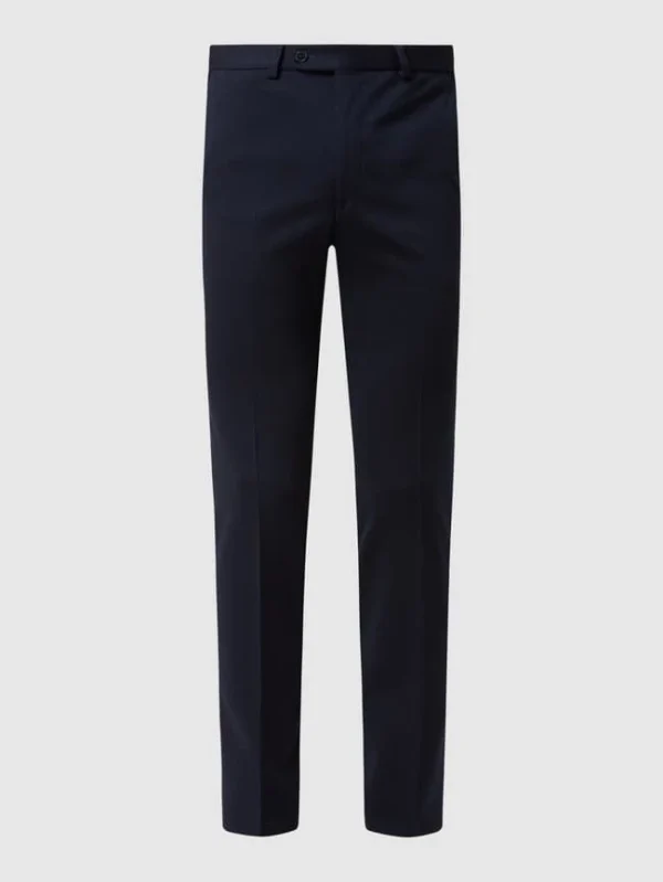 Aktion ✔️ DIGEL Modern Fit Anzughose Aus Jersey Modell ‘Sergio’ – Marineblau ? 3