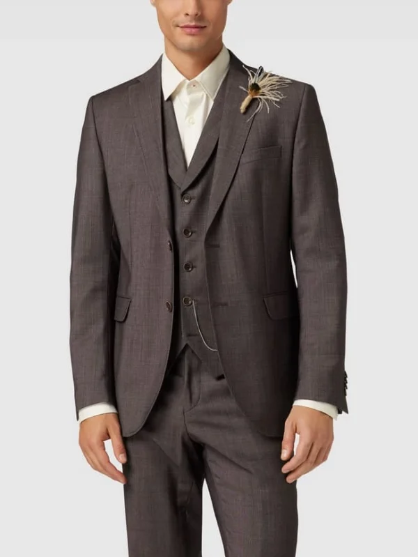 Besorgen ✔️ CG – Club Of Gents 2-Knopf-Sakko Mit Kissing Buttons Modell ‘Paul’ – Rot ? 5