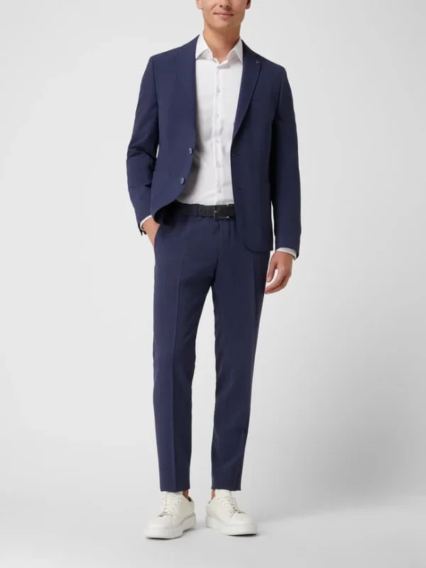 Bestes Angebot ? DIGEL Slim Fit 2-Knopf-Sakko Mit Hahnentritt-Dessin Modell ‘Kristo’ – Royalblau ? 1