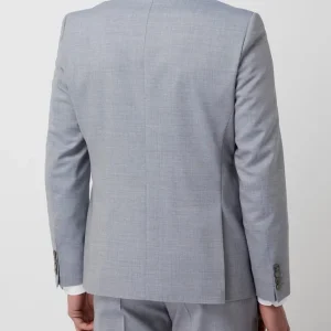 Auslauf ? DIGEL Slim Fit 2-Knopf-Sakko Aus Schurwolle Modell ‘Rod’ – Hellblau ? 21