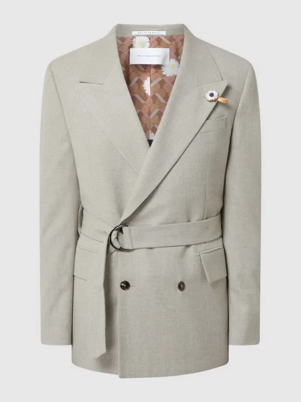 Blitzangebot ? Baldessarini Contemporary Fit Sakko Mit Taillengürtel Modell ‘Carter’ – Beige ? 3