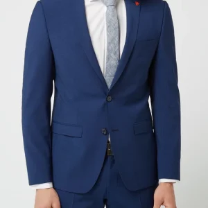 Bestpreis ? Roy Robson Extra Slim Fit 2-Knopf-Sakko Mit Schurwoll-Anteil – Blau ? 15