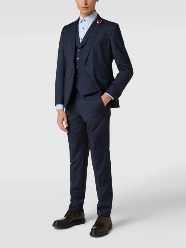 Blitzangebot ? CG – Club Of Gents Weste Mit Schalkragen – Marineblau ? 1