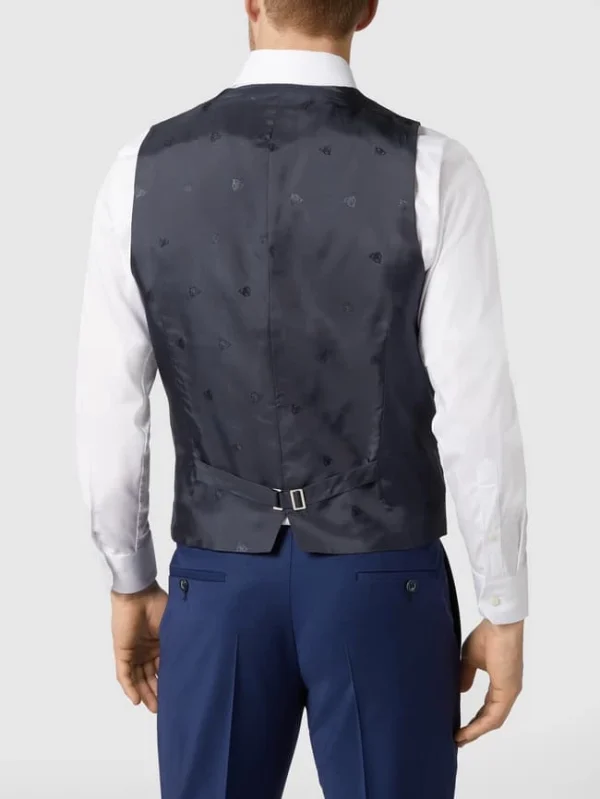 Am billigsten ? Roy Robson Weste Aus Schurwollmischung Mit Reverskragen – Royalblau ? 6