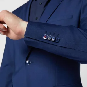 Angebote ? CG – Club Of Gents Slim Fit 2-Knopf-Sakko Mit Pattentaschen Modell ‘Caden’ – Marineblau ? 11