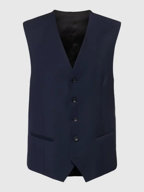 Bester Verkauf ? CG – Club Of Gents Weste Mit Leistentaschen Modell ‘Carlto’ – Royalblau ✔️ 3