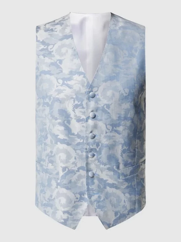 Budget ? JOOP! Collection Weste Mit Allover-Muster – Hellblau ? 3
