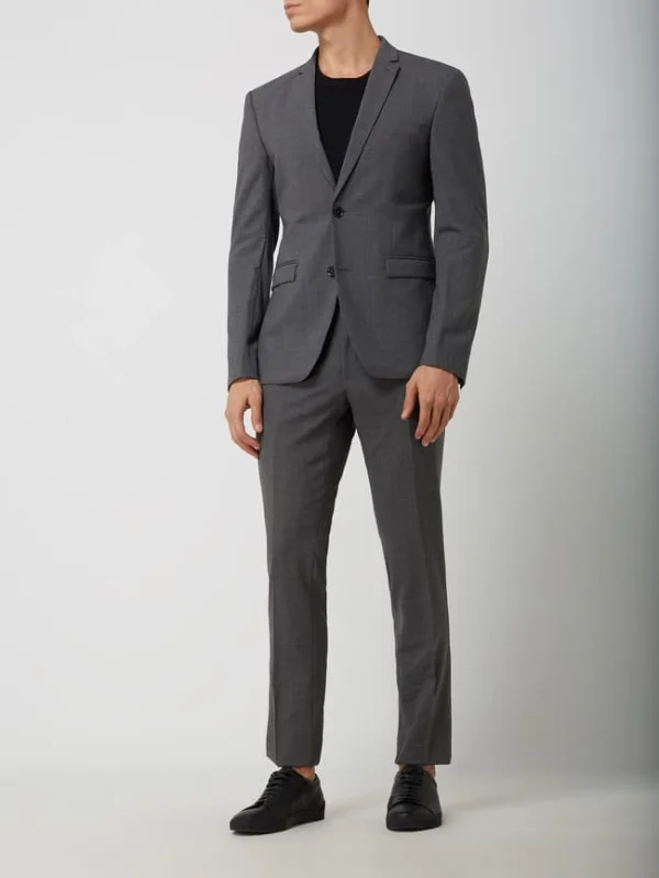 Brandneu ? Esprit Collection Slim Fit 2-Knopf-Sakko Mit Stretch-Anteil – Anthrazit ⌛ 1
