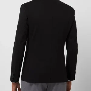 Schlussverkauf ? Baldessarini Slim Fit 2-Knopfsakko Mit Anstecknadel Modell ‘Seba’ – Schwarz ? 16
