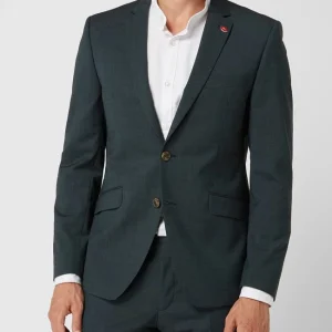 Besorgen ? DIGEL Slim Fit 2-Knopf-Sakko Mit Stretch-Anteil Modell ‘Rod’ – Petrol ? 15