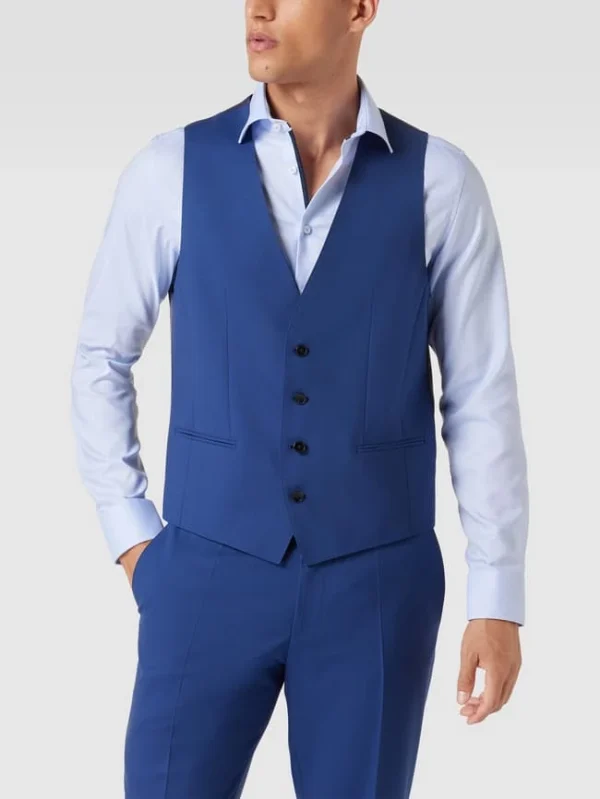 Großhandel ? BOSS Weste Mit Paspeltaschen Modell ‘Huge Vest’ – Marineblau ? 5