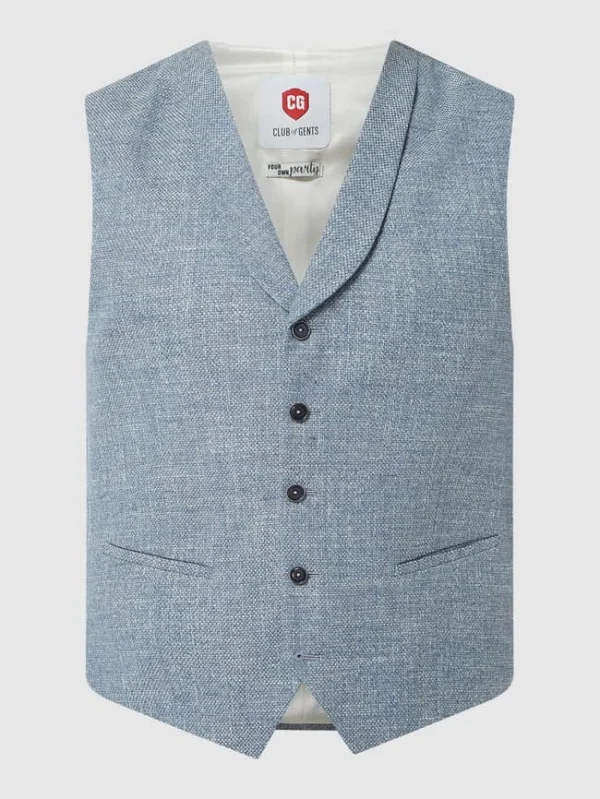 Am billigsten ? CG – Club Of Gents Weste Aus Baumwolle Modell ‘Paddy’ – Marineblau ? 3
