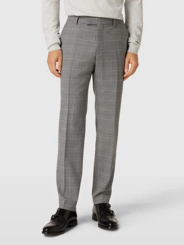 Neu ? Pierre Cardin Anzughose Mit Glencheck-Muster Modell ‘Rick’ – Hellgrau ? 5