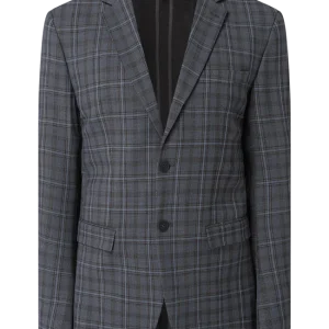 Aktion ✨ Selected Homme Slim Fit 2-Knopf-Sakko Mit Woll-Anteil Modell ‘Elon’ – Dunkelblau ? 11