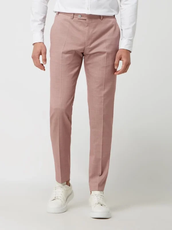 Neu ? DIGEL Slim Fit Anzughose Mit Stretch-Anteil Modell ‘Franco’ – Altrosa ? 5