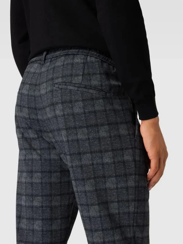 Billig ? Drykorn Hose Mit Allover-Muster Modell ‘Chasy’ – Dunkelblau ? 4