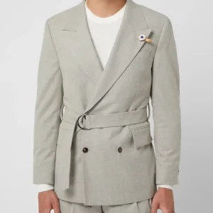 Blitzangebot ? Baldessarini Contemporary Fit Sakko Mit Taillengürtel Modell ‘Carter’ – Beige ? 14