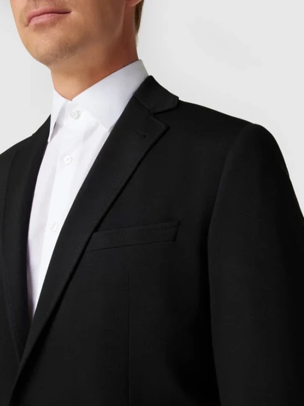 Besorgen ? Cinque Slim Fit 2-Knopf-Sakko Aus Jersey Modell ‘Cidatini’ – Schwarz ❤️ 4