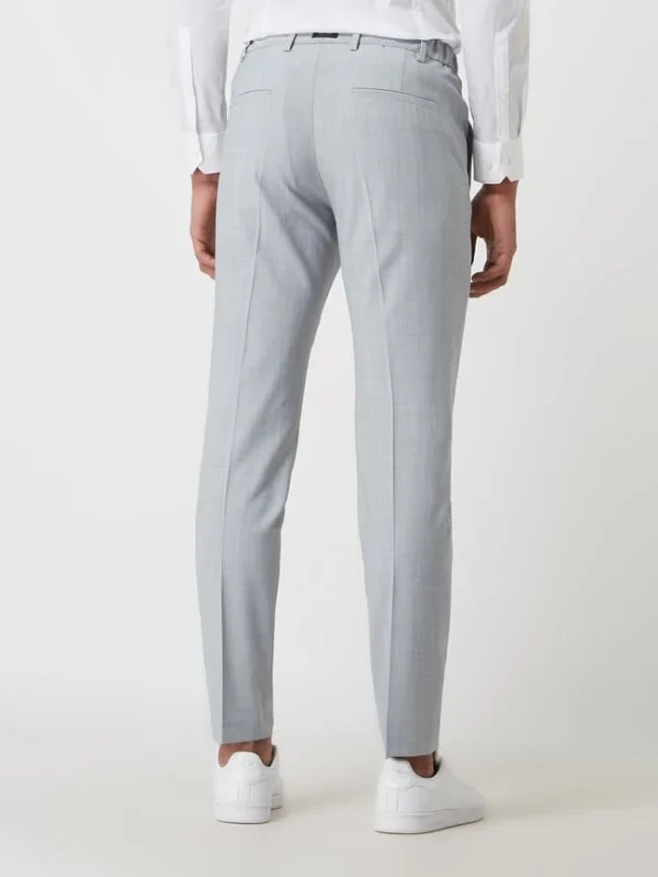 Blitzangebot ? Pierre Cardin Anzughose Mit Schurwoll-Anteil Modell ‘Rick’ – Bleu ? 6