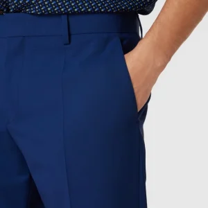Schlussverkauf ? BOSS Slim Fit Anzughose Aus Schurwoll-Mix Modell ‘Genius’ – Marineblau ? 11