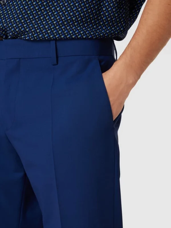 Schlussverkauf ? BOSS Slim Fit Anzughose Aus Schurwoll-Mix Modell ‘Genius’ – Marineblau ? 4