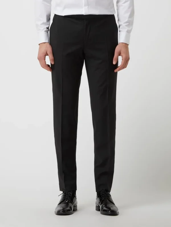 Besorgen ⭐ Cinque Super Slim Fit Smokinghose Mit Schurwoll-Anteil Modell ‘Cifestivo’ – Schwarz ❤️ 5