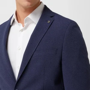 Bestes Angebot ? DIGEL Slim Fit 2-Knopf-Sakko Mit Hahnentritt-Dessin Modell ‘Kristo’ – Royalblau ? 12