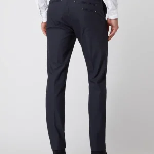 Neu ✔️ MOS MOSH Slim Fit Anzughose Mit Stretch-Anteil Modell ‘Russel’ – Marineblau ? 15