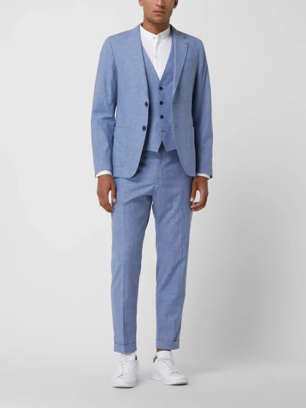 Beste Bewertungen von ? Strellson Slim Fit 2-Knopf-Sakko Mit Leinen-Anteil Modell ‘Acon’ – Hellblau ? 1