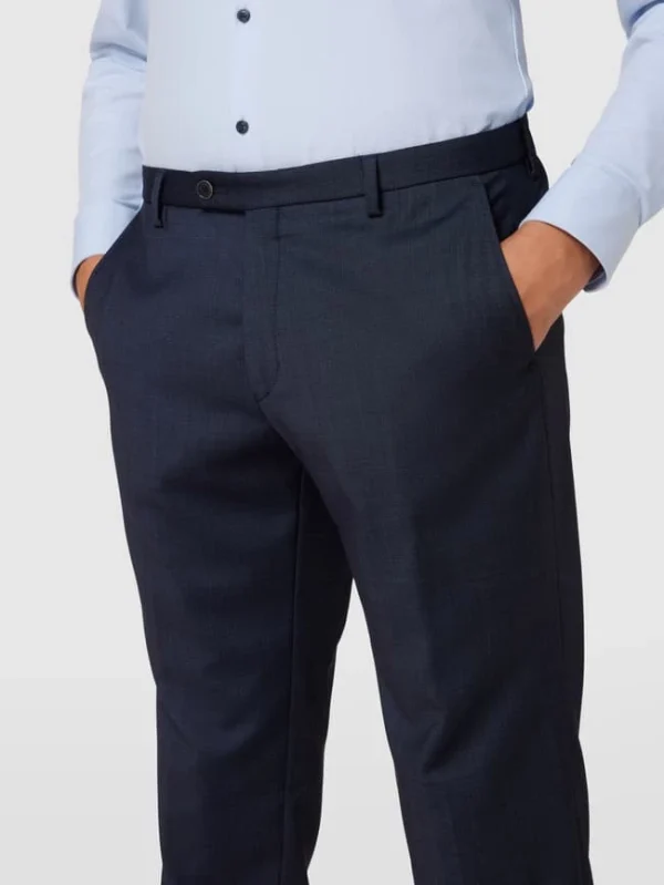 Aktion ? CG – Club Of Gents Slim Fit Anzughose Mit Stretch-Anteil – Marineblau ❤️ 4