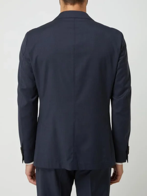 Bester Verkauf ⭐ Windsor Shaped Fit 2-Knopf-Sakko Aus Schurwolle Modell ‘Travel-W’ – Marineblau ? 7